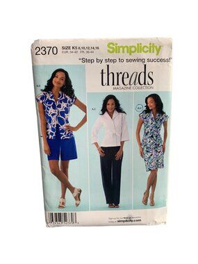 Simplicity 2370 Misses Jacket Short Pant Sewing Pattern Size 8 10 12 14 16 Uncut